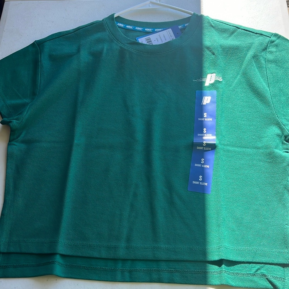 Prince Pickleball Women's Short Sleeve Cropped T-Shirt - Green